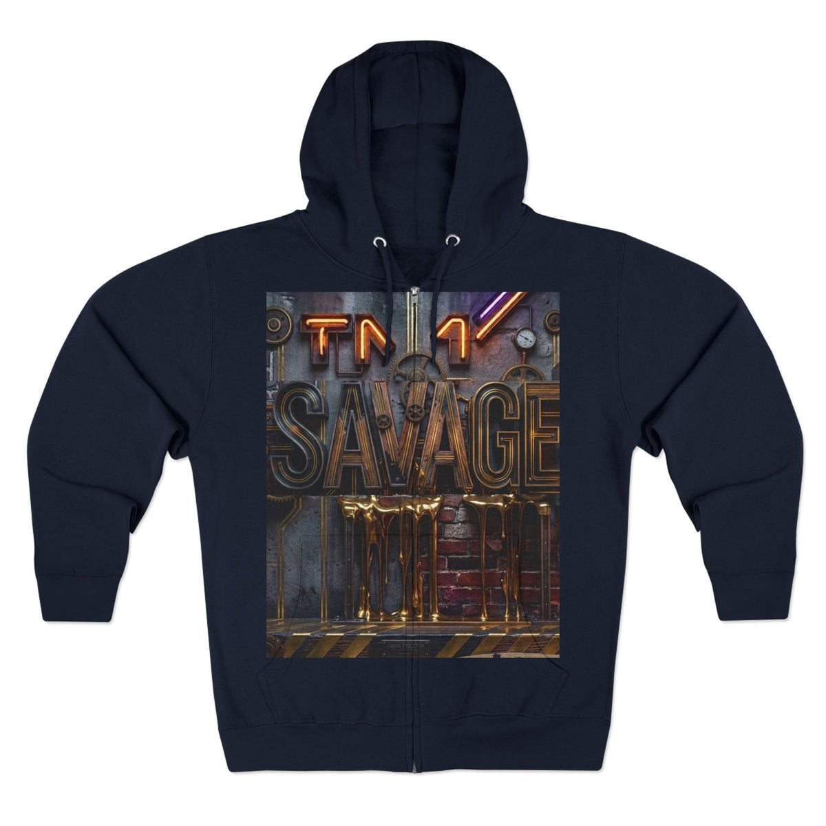 Unisex "Savage graphic" Zip Hoodie