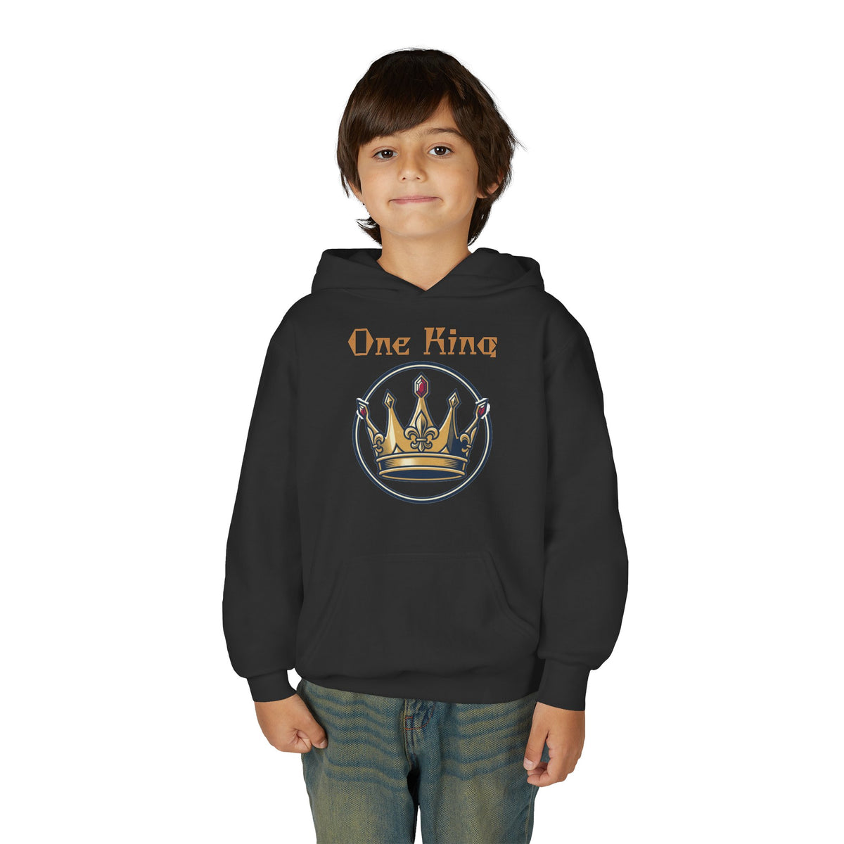 Youth Heavy Blend "One King" Hooded Sweatshirt