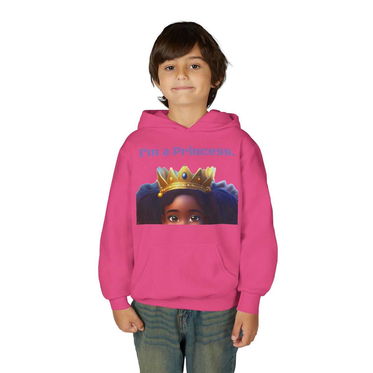 Youth Heavy Blend "Princess" Hooded Sweatshirt