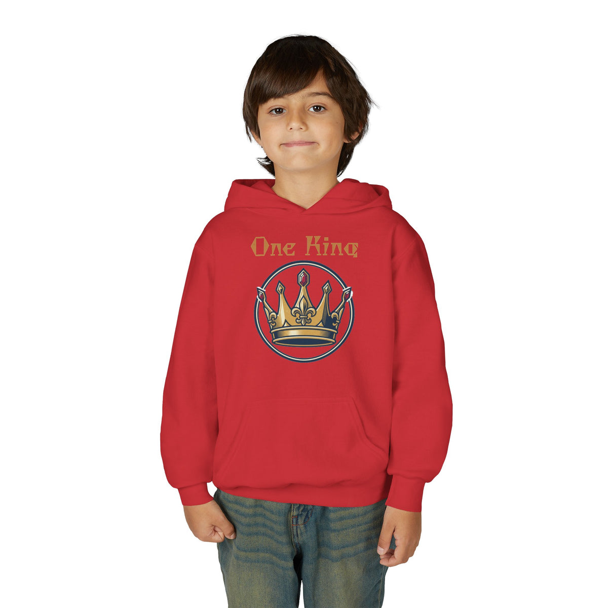 Youth Heavy Blend "One King" Hooded Sweatshirt