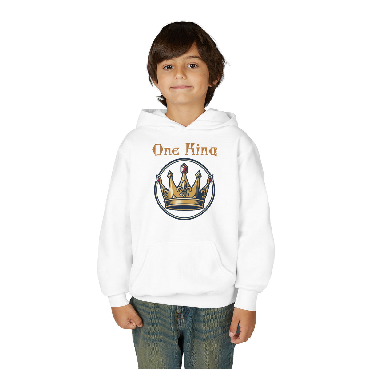 Youth Heavy Blend "One King" Hooded Sweatshirt