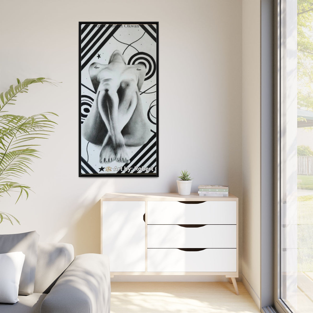 Matte Canvas, Framed (Multi-color)
