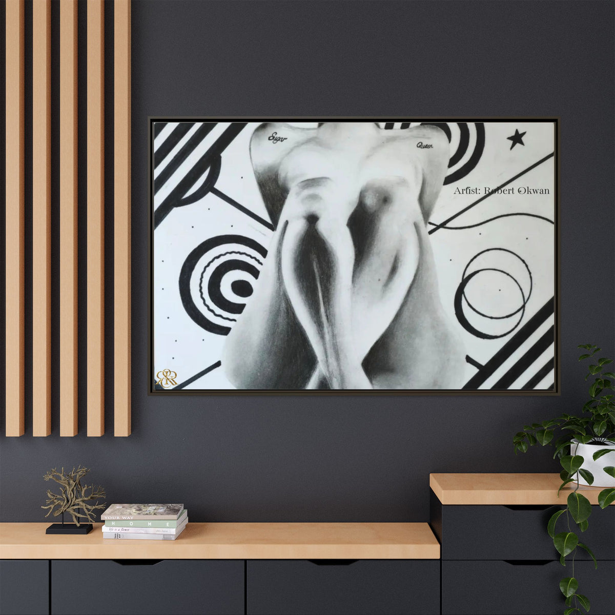 Matte Canvas, Framed (Multi-color)