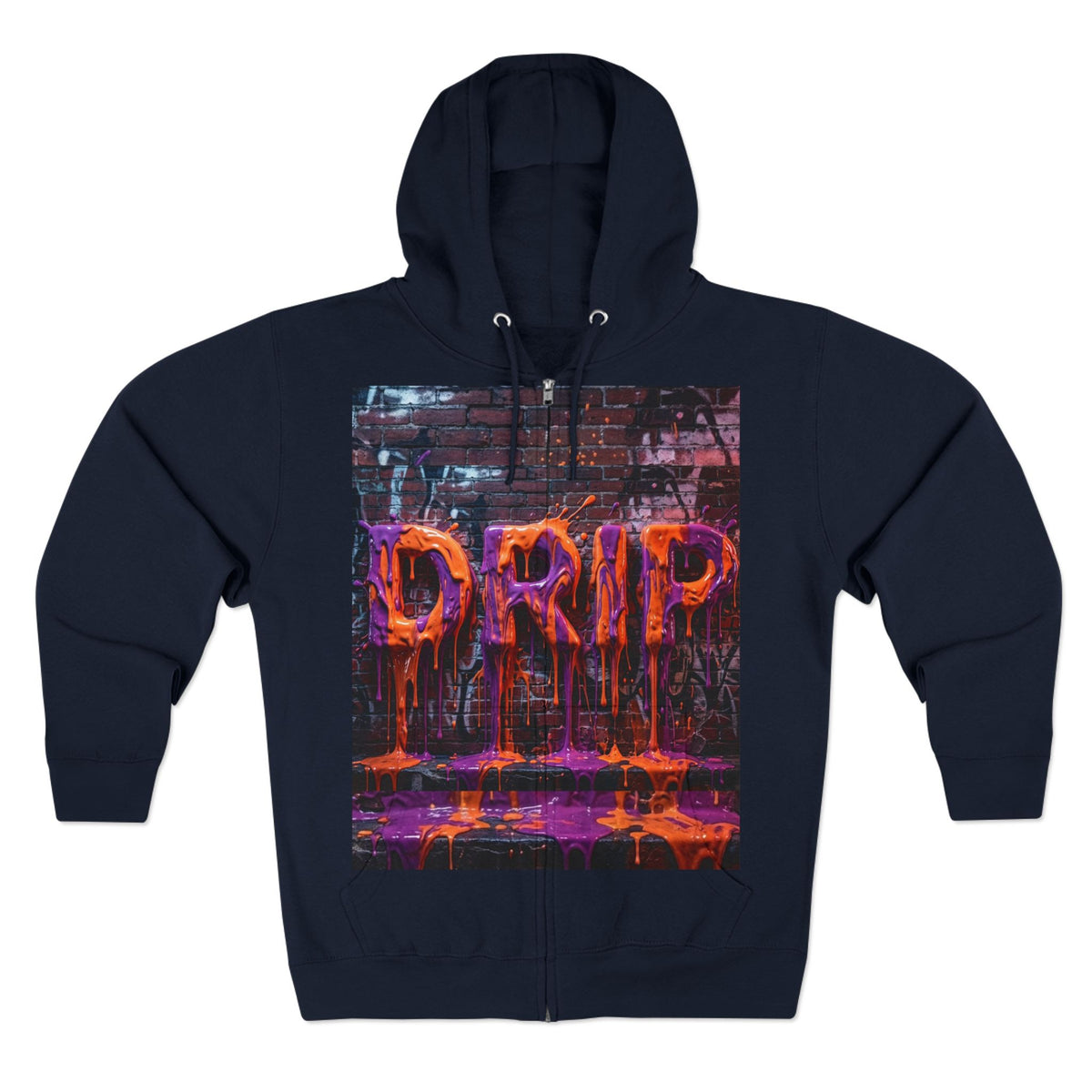 Unisex "DRIP" Graphic Zip Hoodie