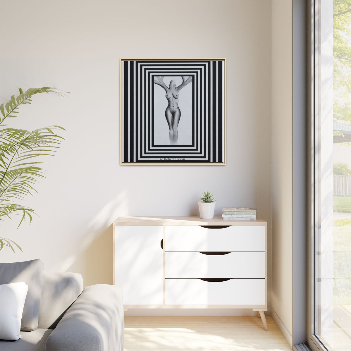 Matte Canvas, Framed (Multi-color)