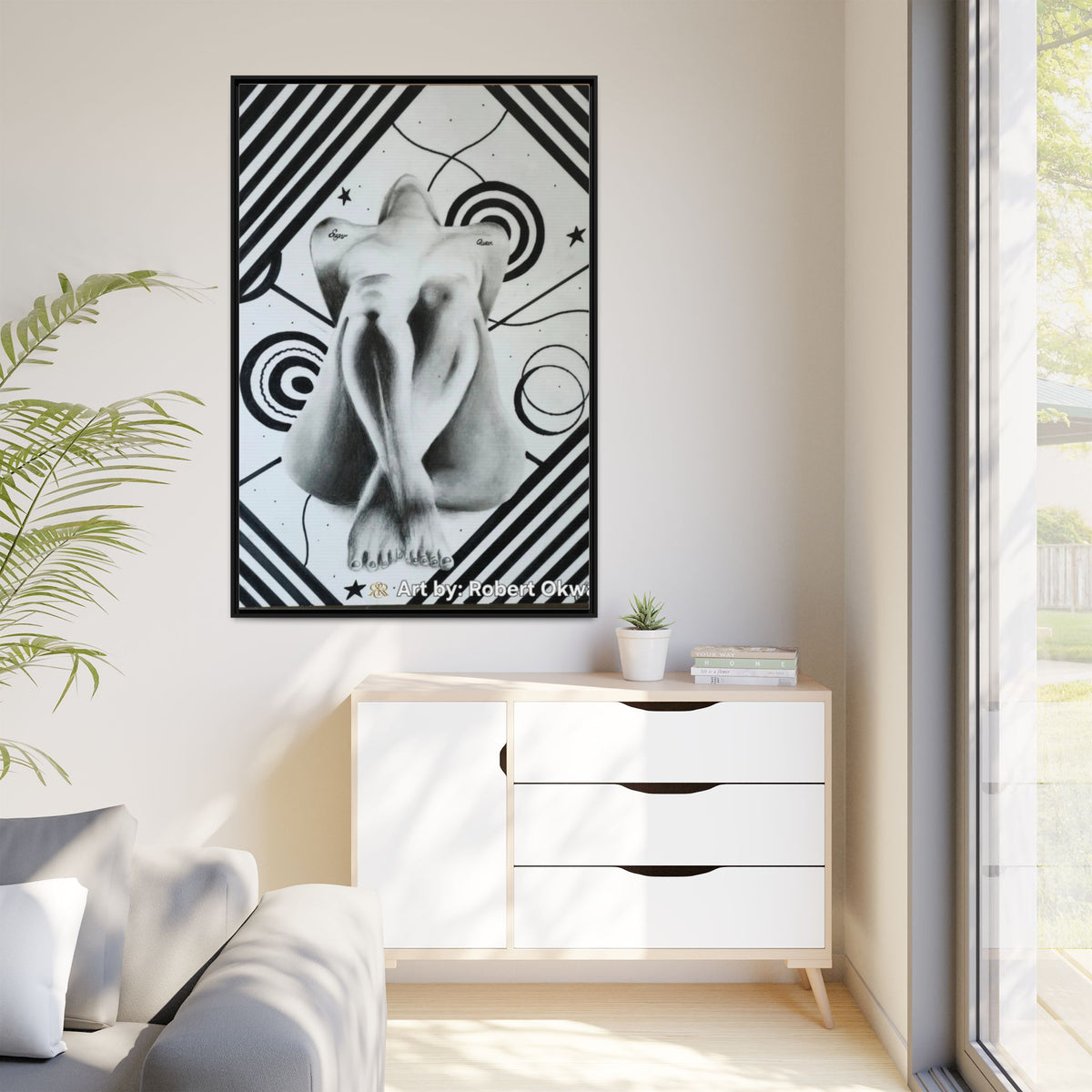 Matte Canvas, Framed (Multi-color)