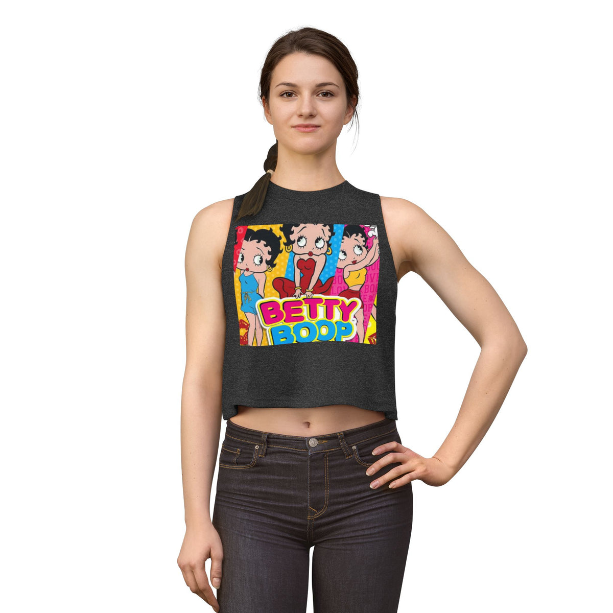 Betty Boop Retro Pop Crop Top — Vintage Cartoon Graphic Tank
