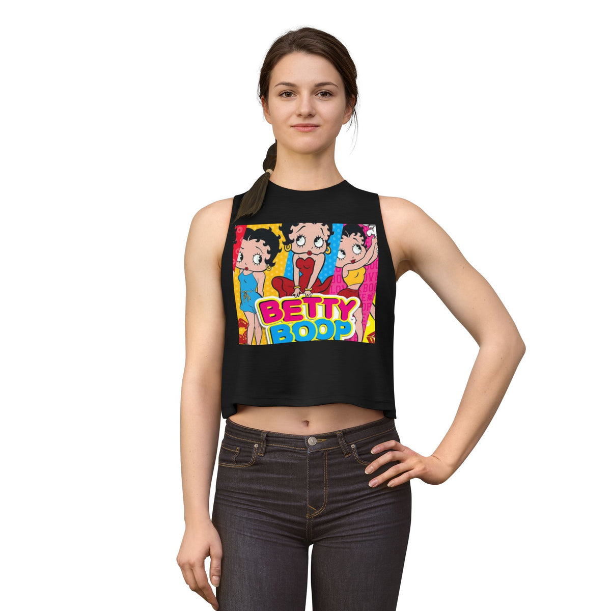 Betty Boop Retro Pop Crop Top — Vintage Cartoon Graphic Tank