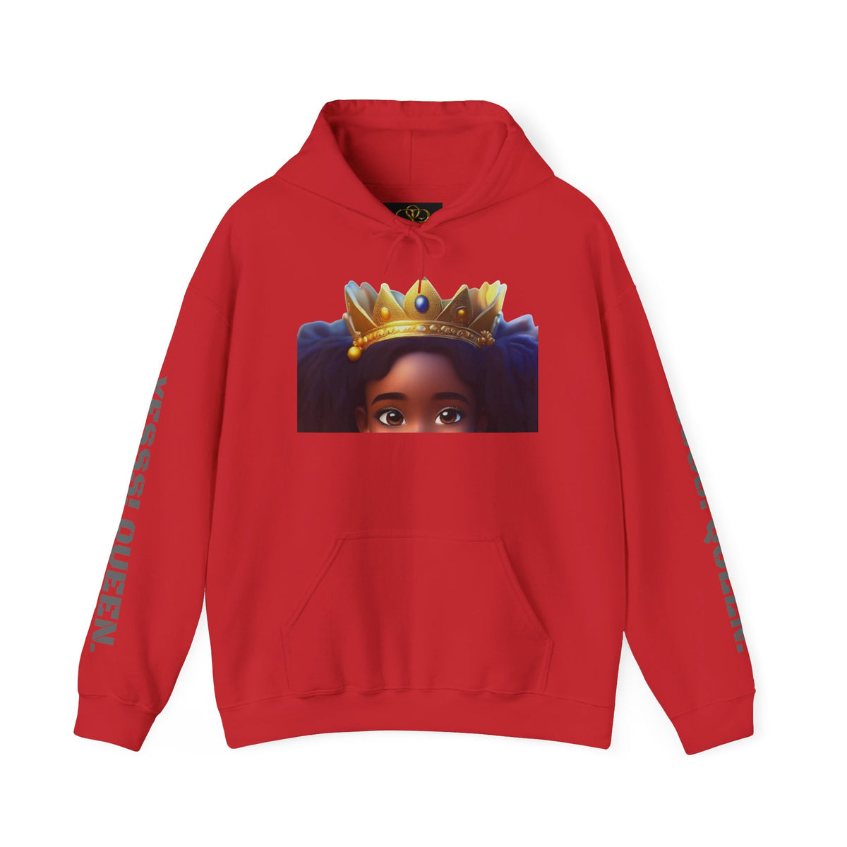 Crowned Girl Hoodie - Black Girl Magic Royalty Sweatshirt