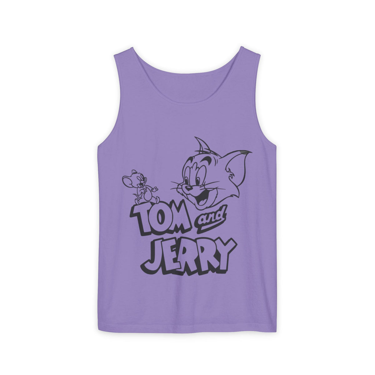 Unisex Garment-Dyed "Tom and Jerry" Tank Top