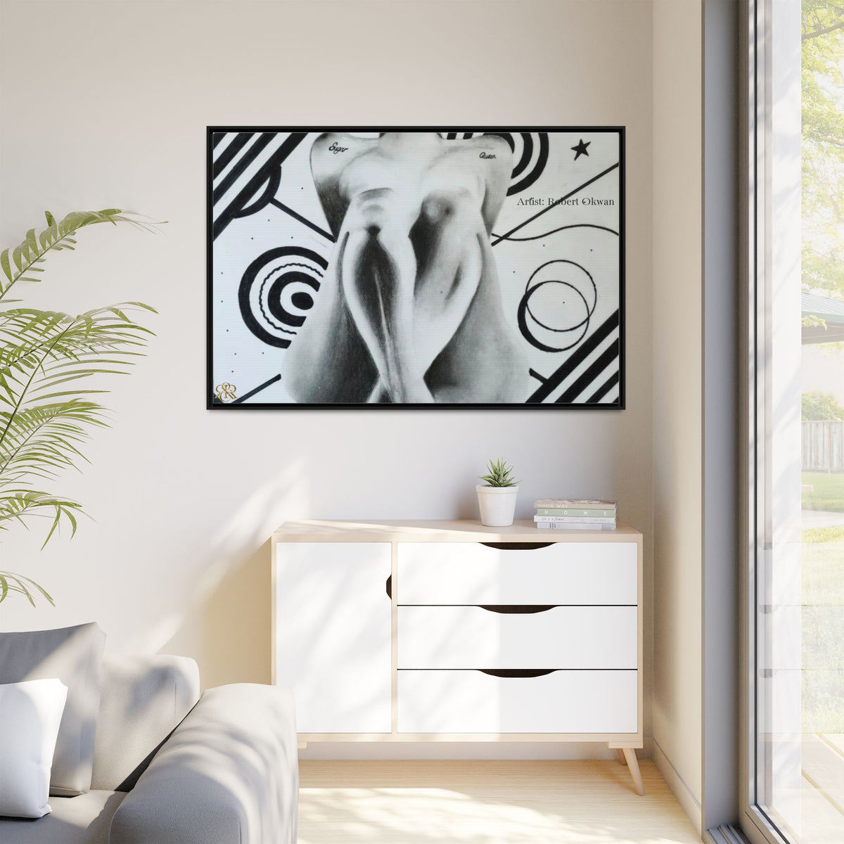 Matte Canvas, Framed (Multi-color)