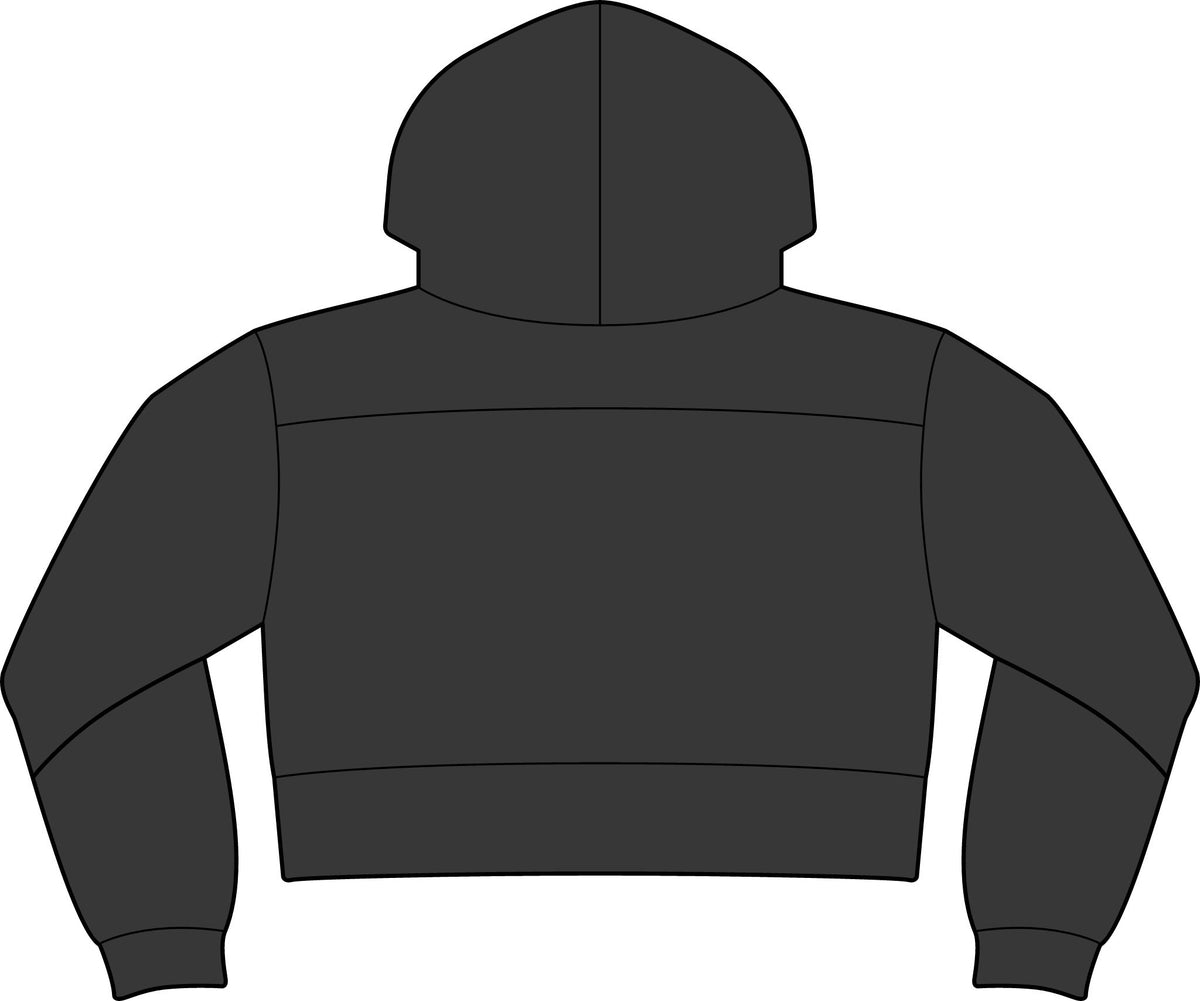 Women's Cropped Fleece Hooded Sweatshirt