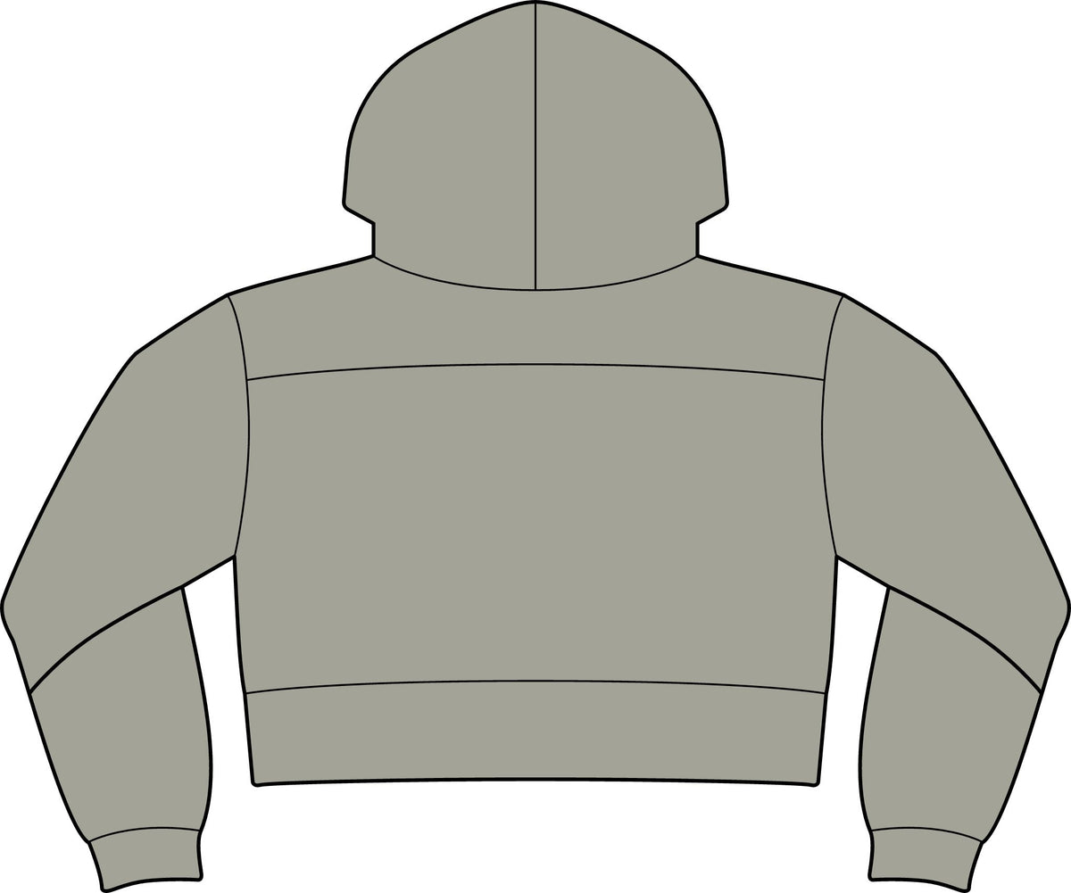 Women's Cropped Fleece Hooded Sweatshirt