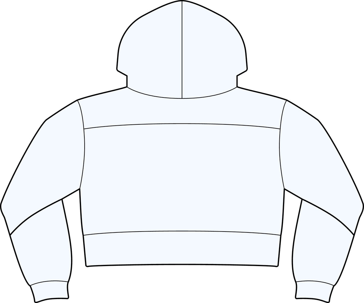 Women's Cropped Fleece Hooded Sweatshirt