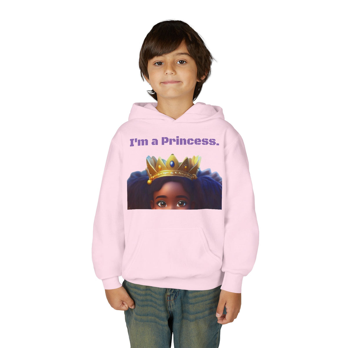 Youth Heavy Blend "Princess" Hooded Sweatshirt