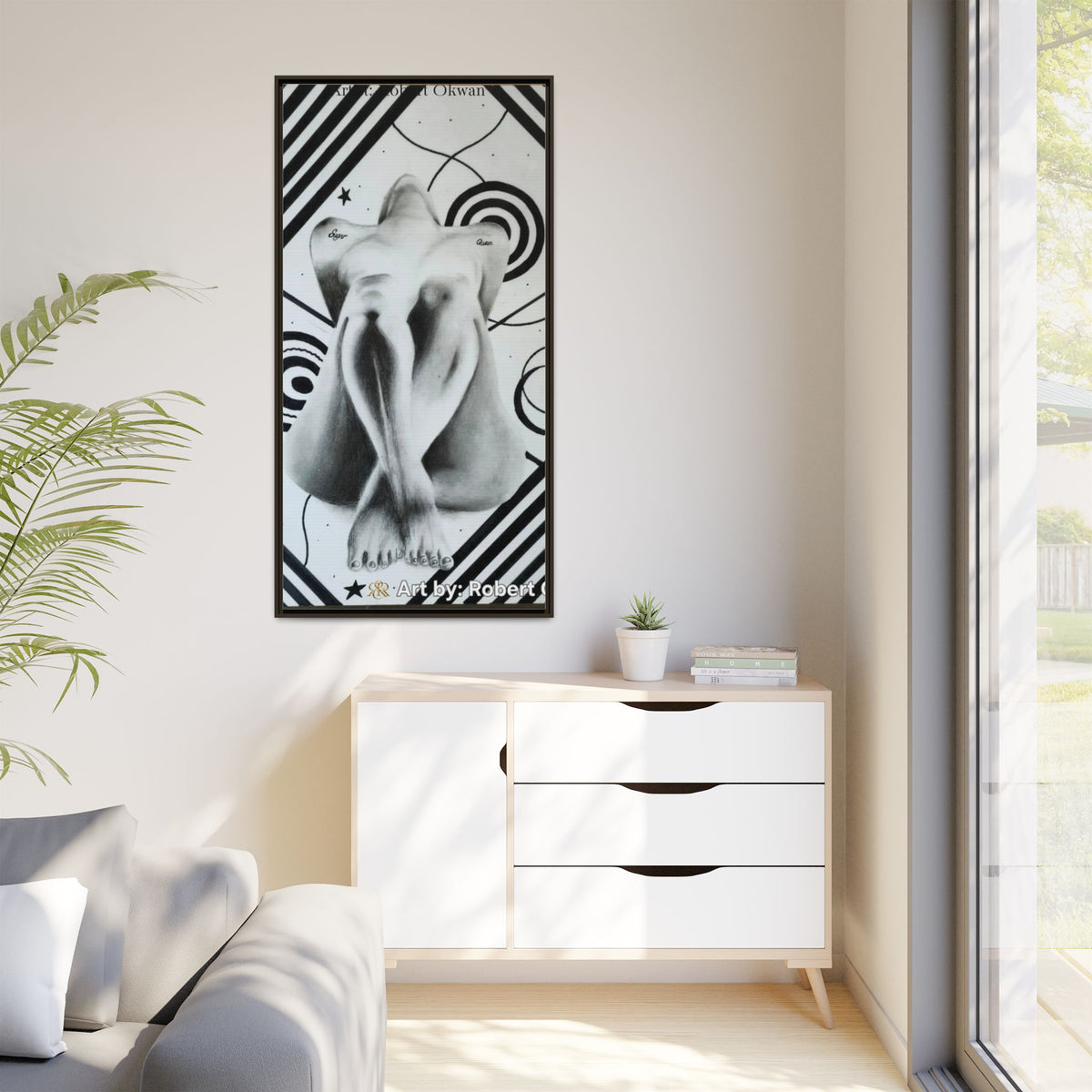 Matte Canvas, Framed (Multi-color)