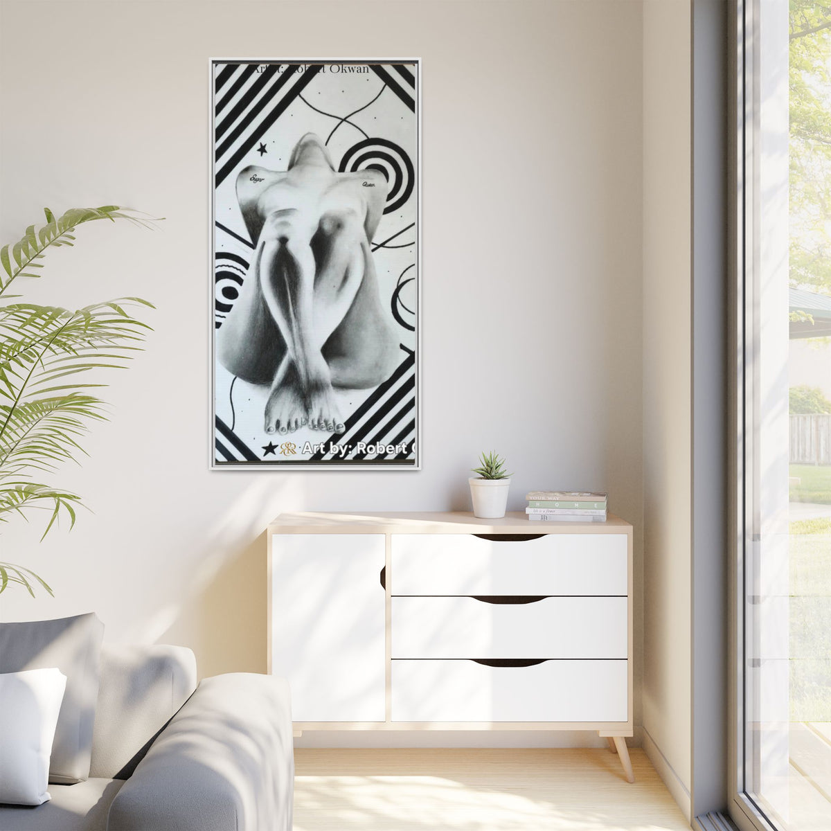 Matte Canvas, Framed (Multi-color)