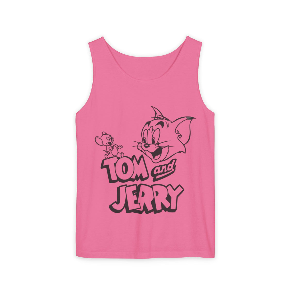 Unisex Garment-Dyed "Tom and Jerry" Tank Top