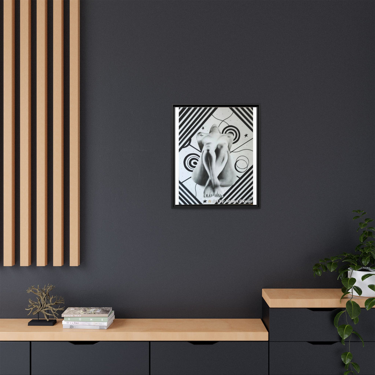 Matte Canvas, Framed (Multi-color)