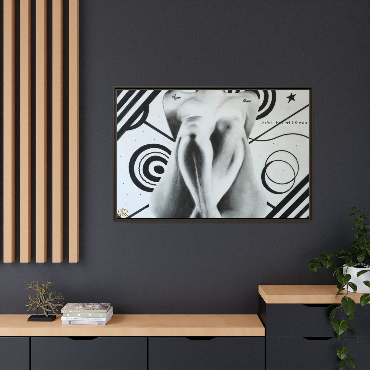 Matte Canvas, Framed (Multi-color)