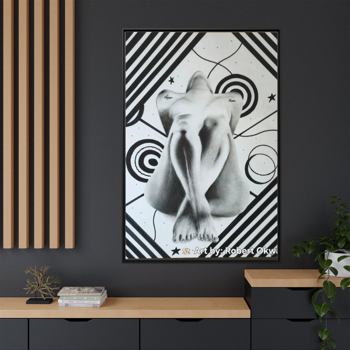 Matte Canvas, Framed (Multi-color)