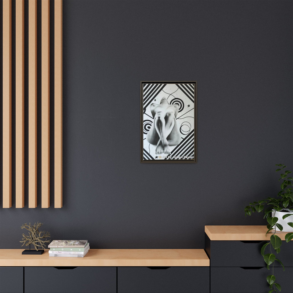 Matte Canvas, Framed (Multi-color)