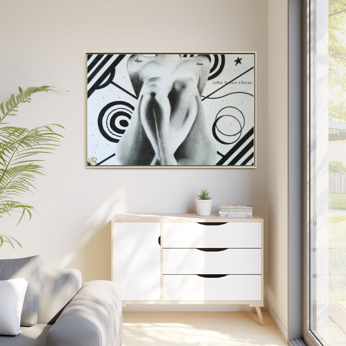 Matte Canvas, Framed (Multi-color)