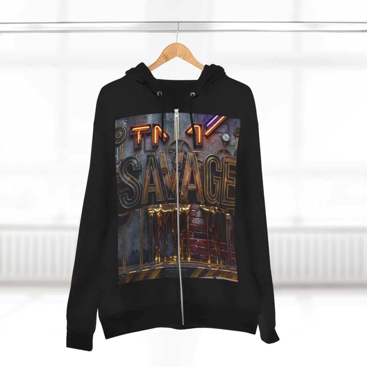 Unisex "Savage graphic" Zip Hoodie
