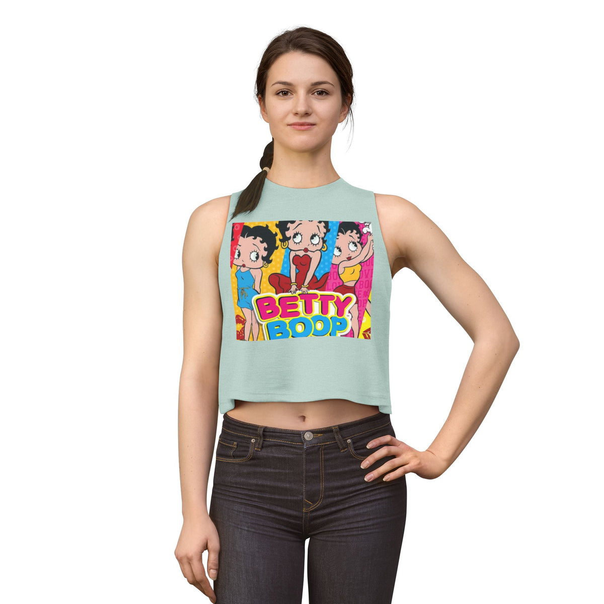 Betty Boop Retro Pop Crop Top — Vintage Cartoon Graphic Tank