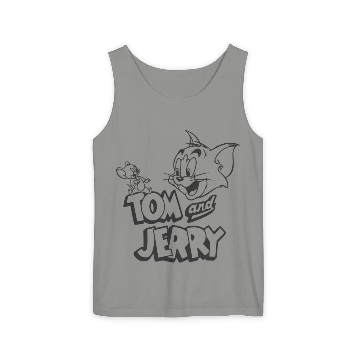 Unisex Garment-Dyed "Tom and Jerry" Tank Top