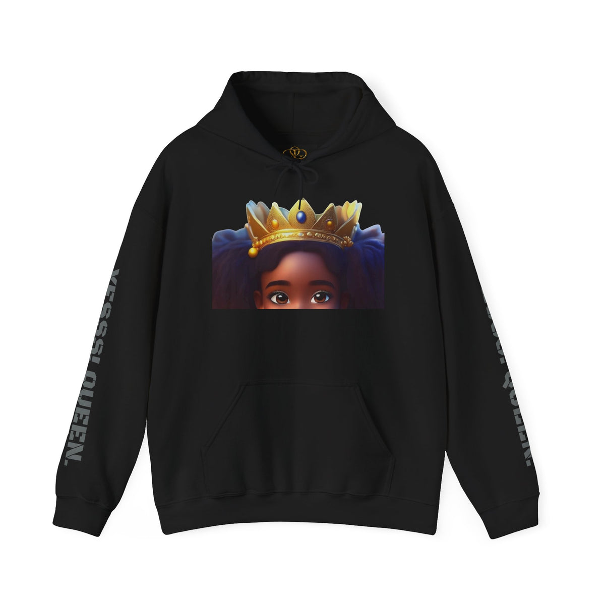 Crowned Girl Hoodie - Black Girl Magic Royalty Sweatshirt