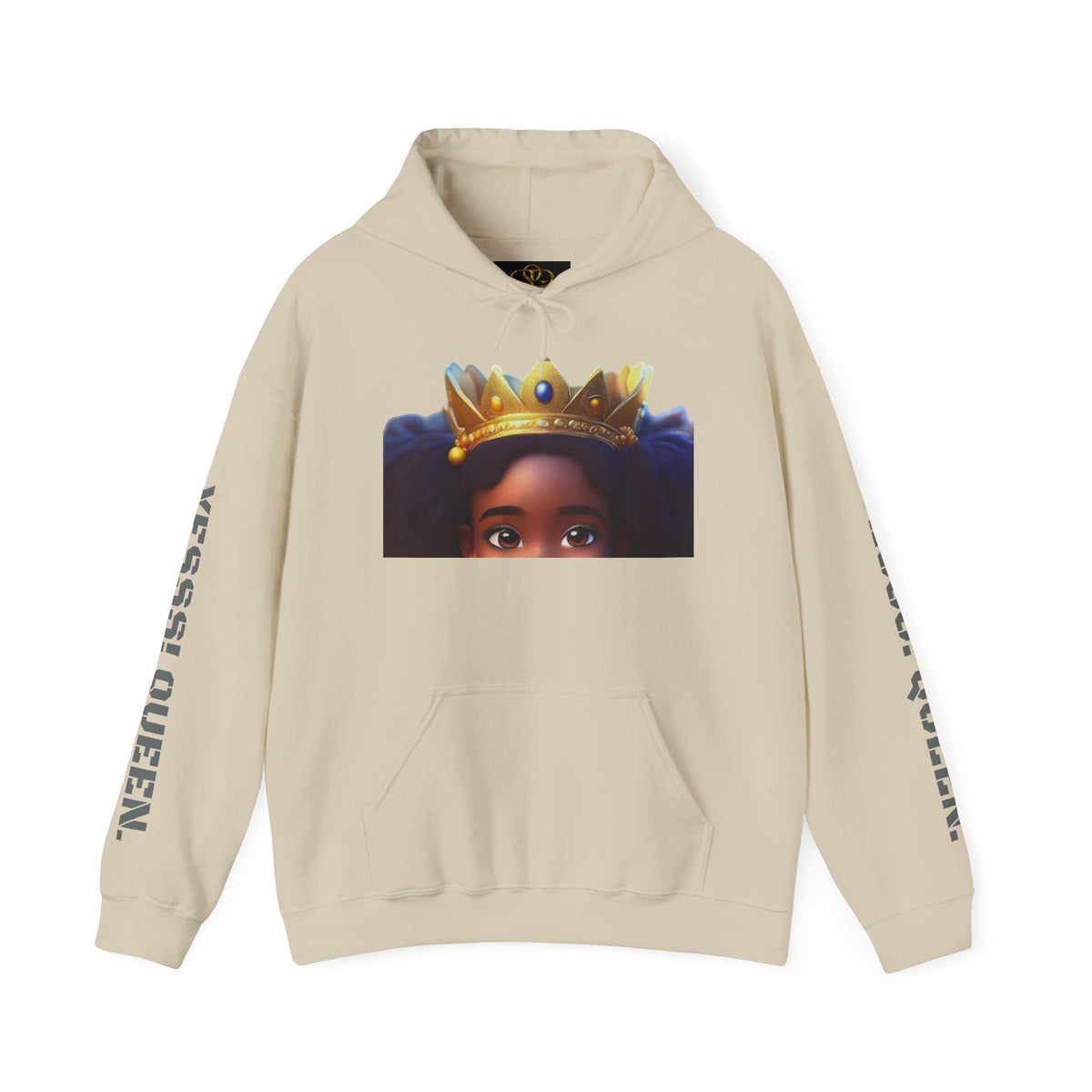Crowned Girl Hoodie - Black Girl Magic Royalty Sweatshirt