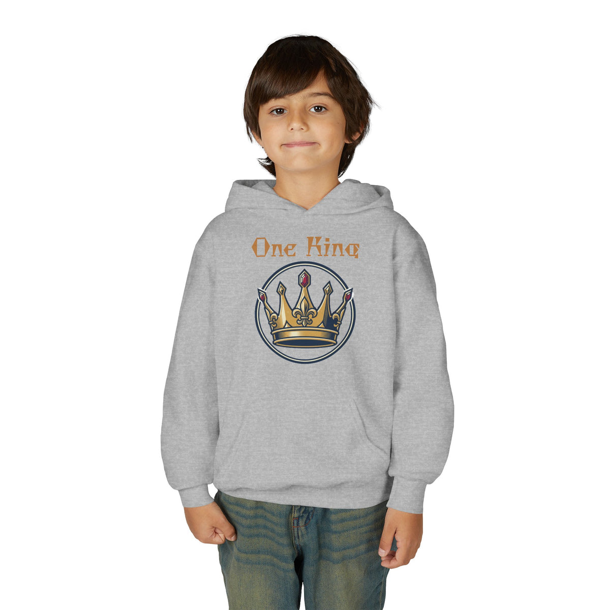 Youth Heavy Blend "One King" Hooded Sweatshirt