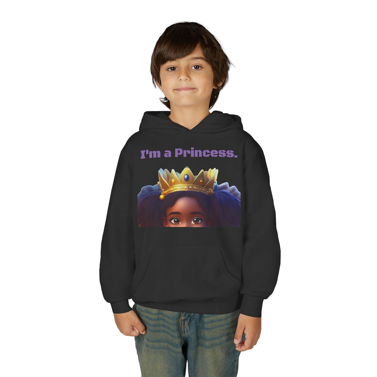 Youth Heavy Blend "Princess" Hooded Sweatshirt