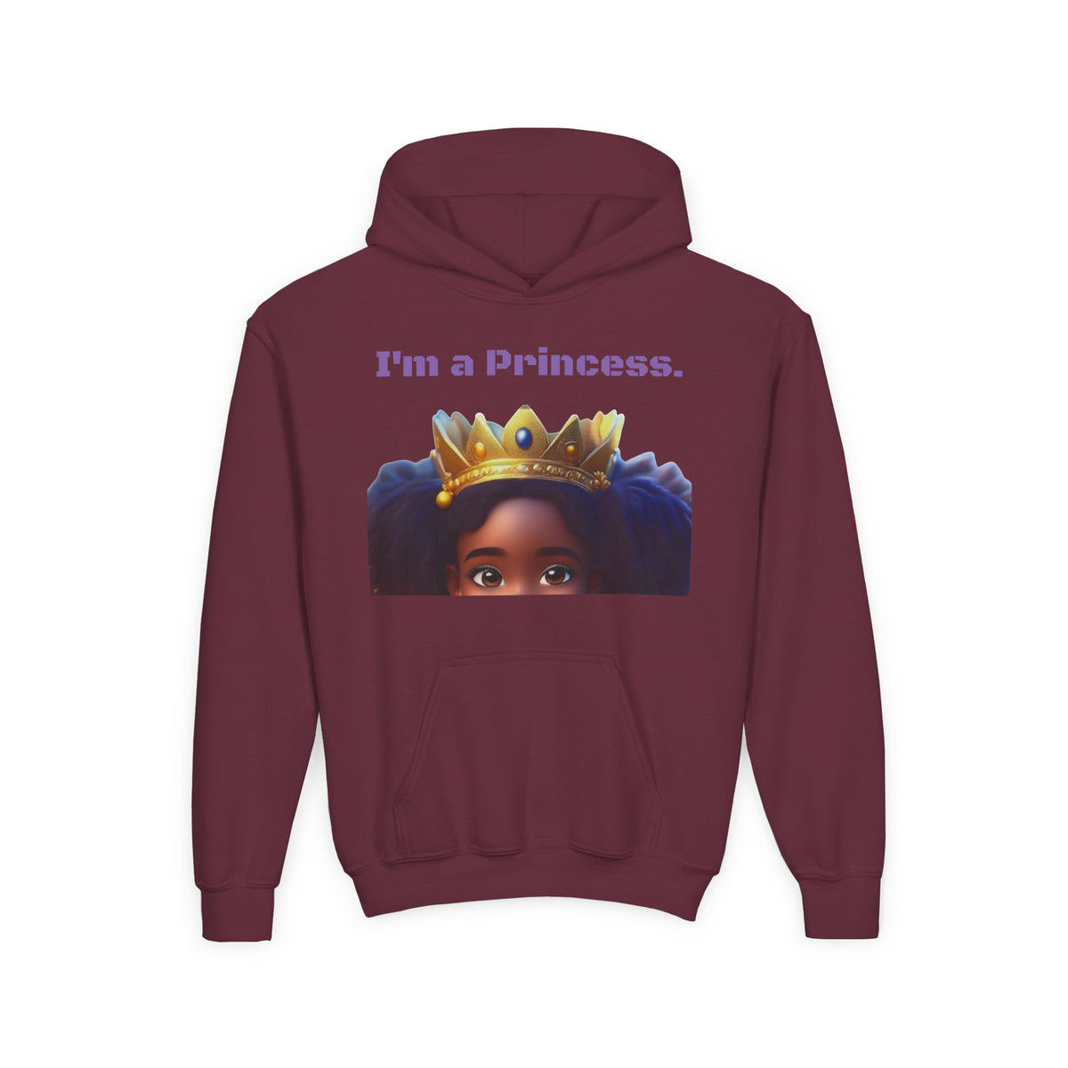 Youth Heavy Blend "Princess" Hooded Sweatshirt