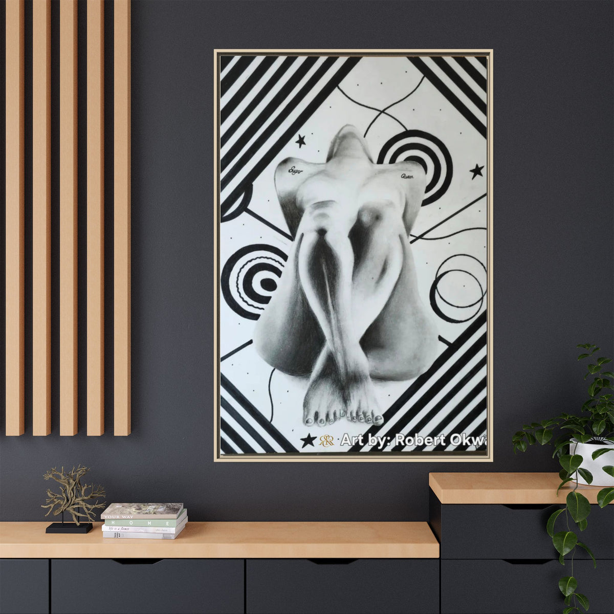 Matte Canvas, Framed (Multi-color)