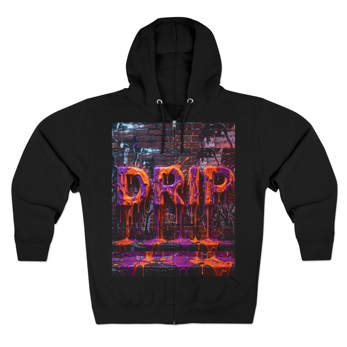 Unisex "DRIP" Graphic Zip Hoodie