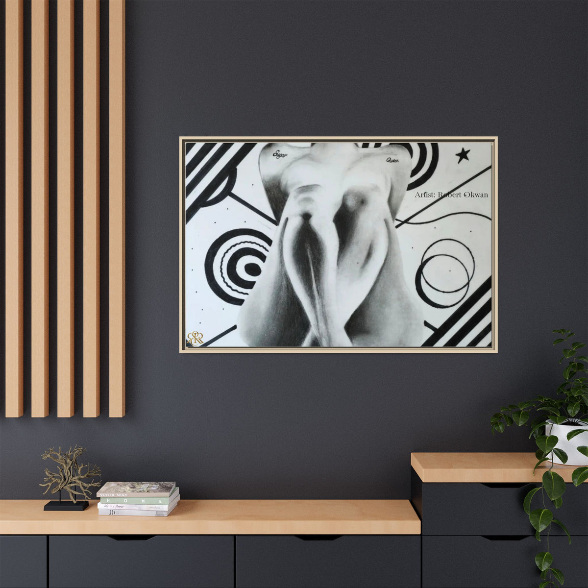 Matte Canvas, Framed (Multi-color)