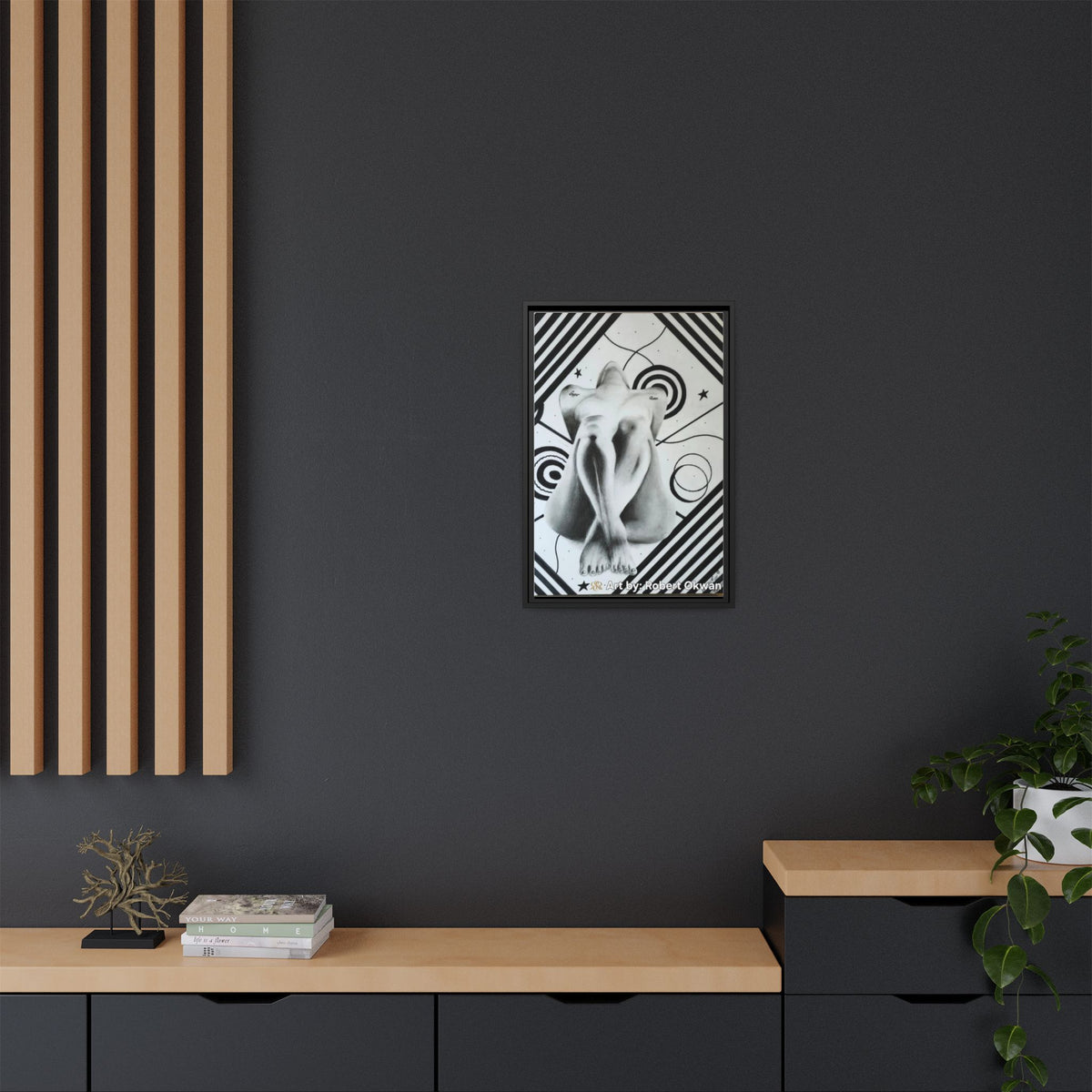 Matte Canvas, Framed (Multi-color)