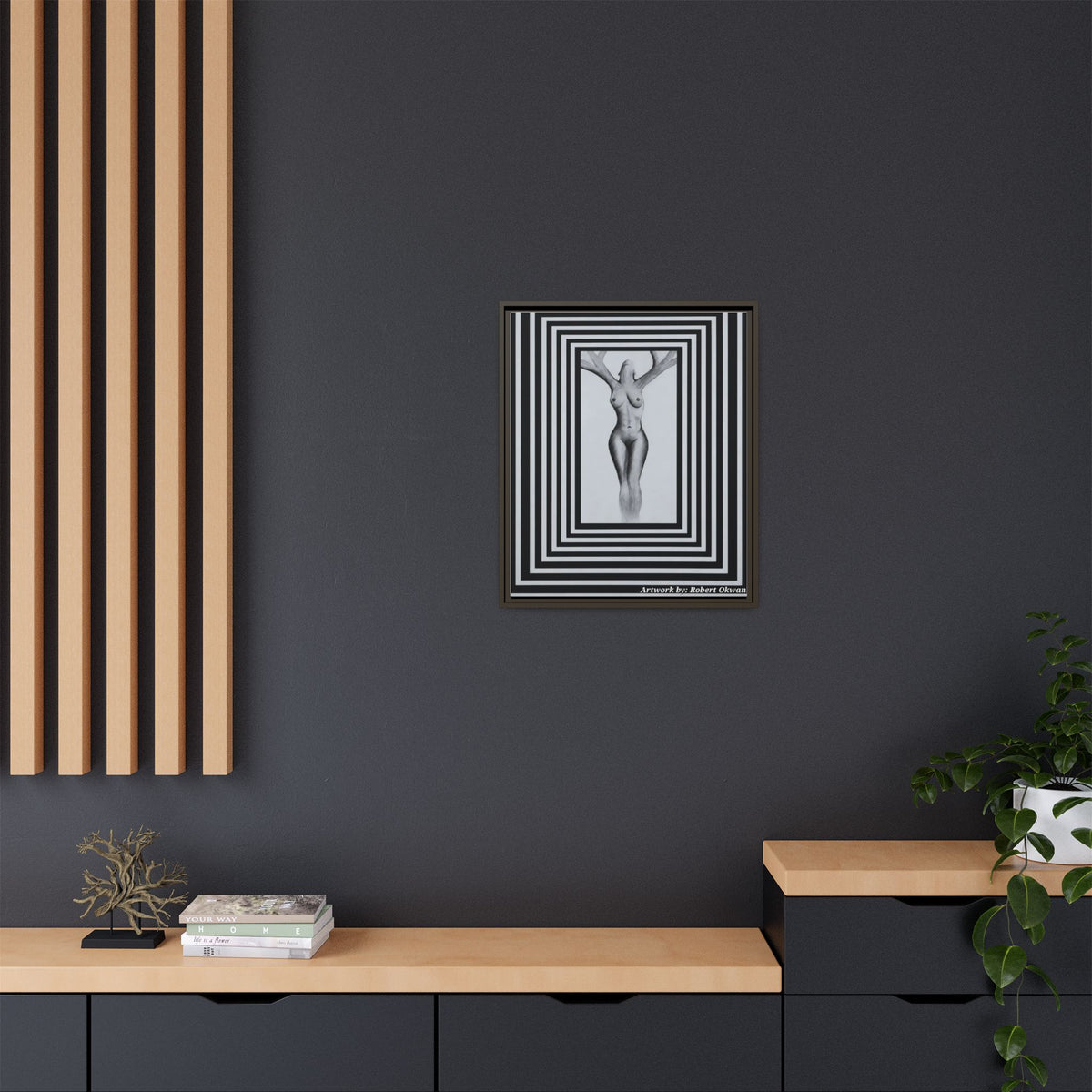 Matte Canvas, Framed (Multi-color)