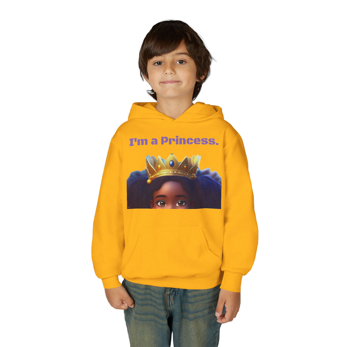 Youth Heavy Blend "Princess" Hooded Sweatshirt