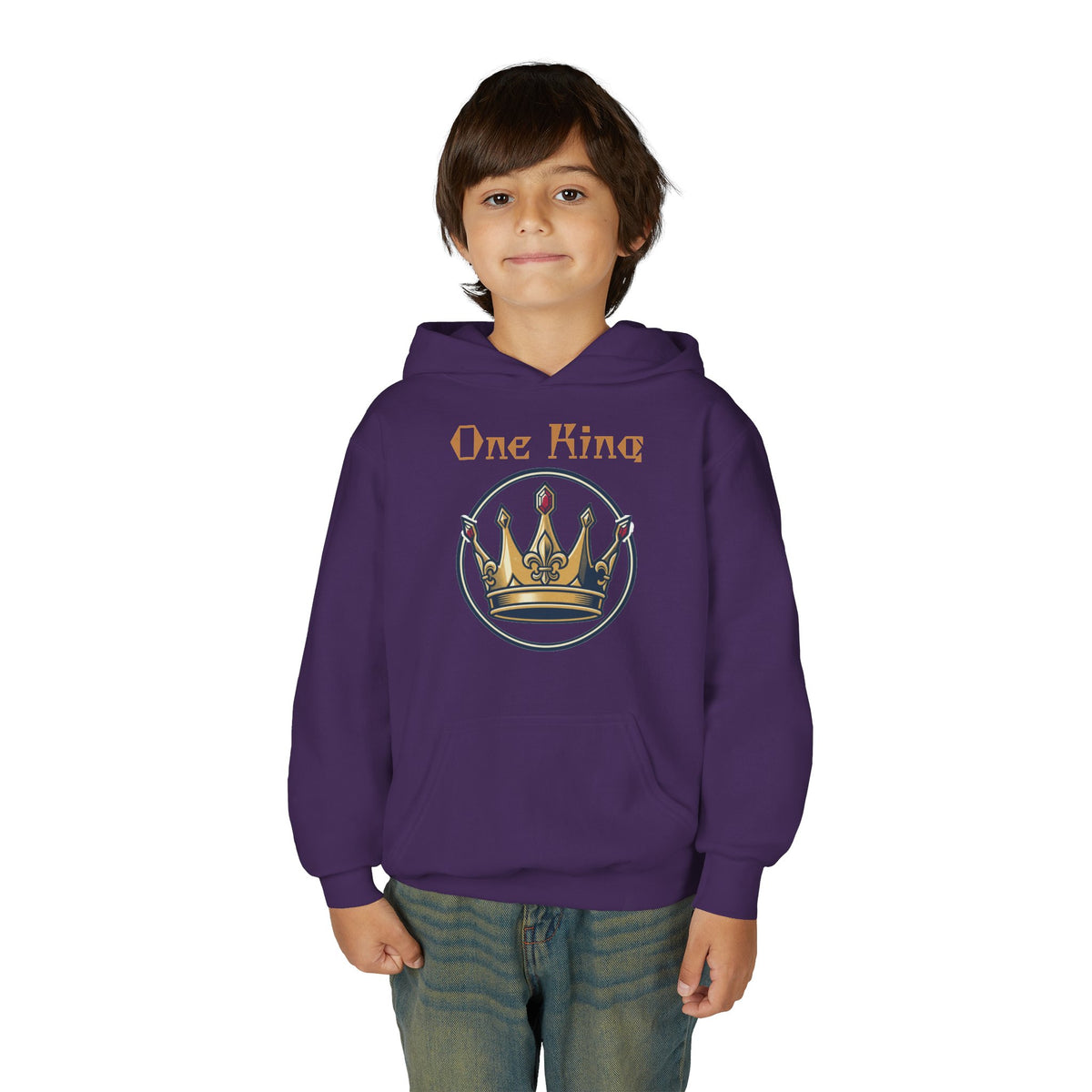 Youth Heavy Blend "One King" Hooded Sweatshirt