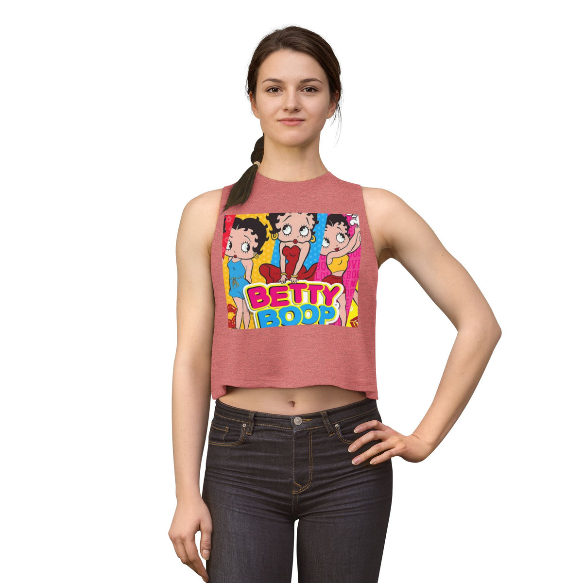Betty Boop Retro Pop Crop Top — Vintage Cartoon Graphic Tank