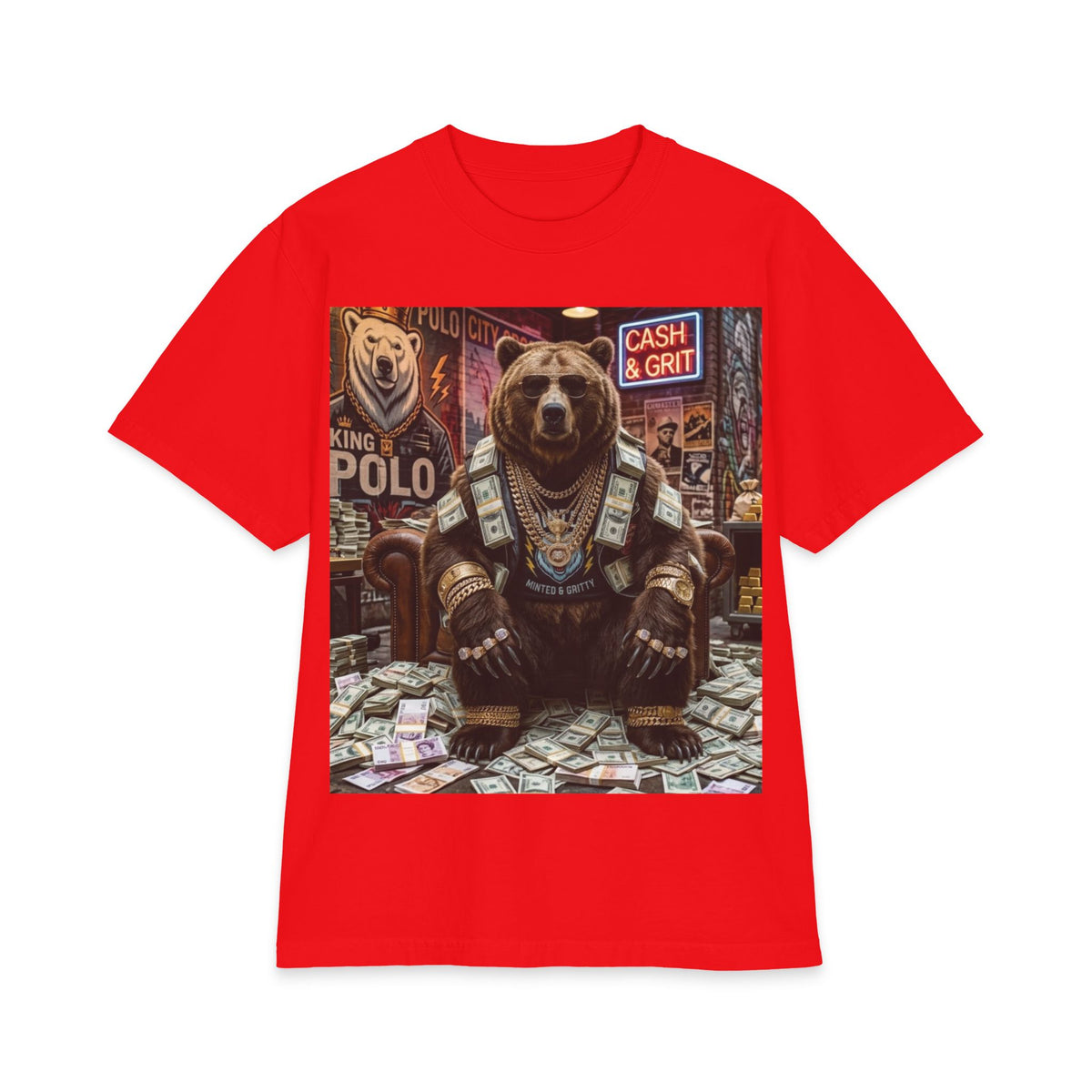 Unisex Max "Rich Bear" Heavyweight Short Sleeve