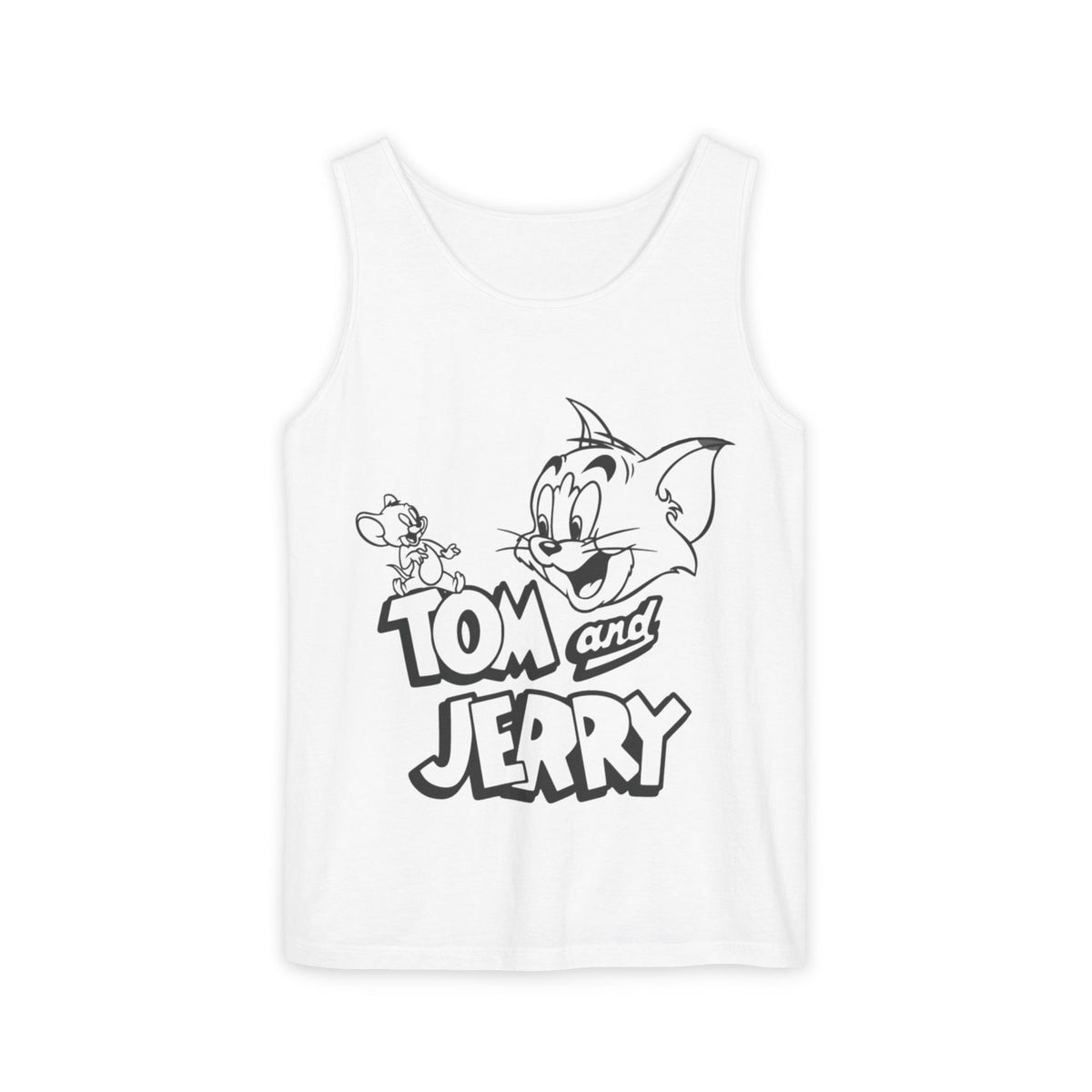 Unisex Garment-Dyed "Tom and Jerry" Tank Top