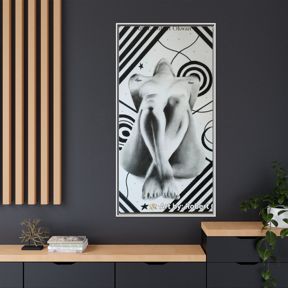 Matte Canvas, Framed (Multi-color)