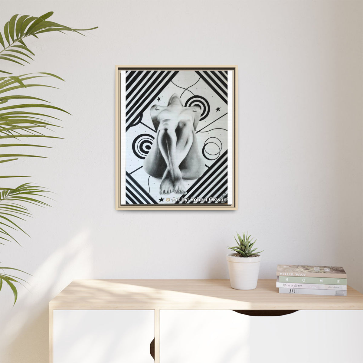 Matte Canvas, Framed (Multi-color)