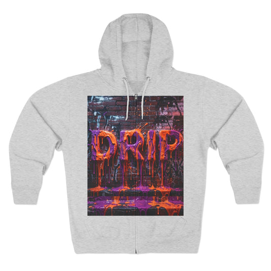 Unisex "DRIP" Graphic Zip Hoodie