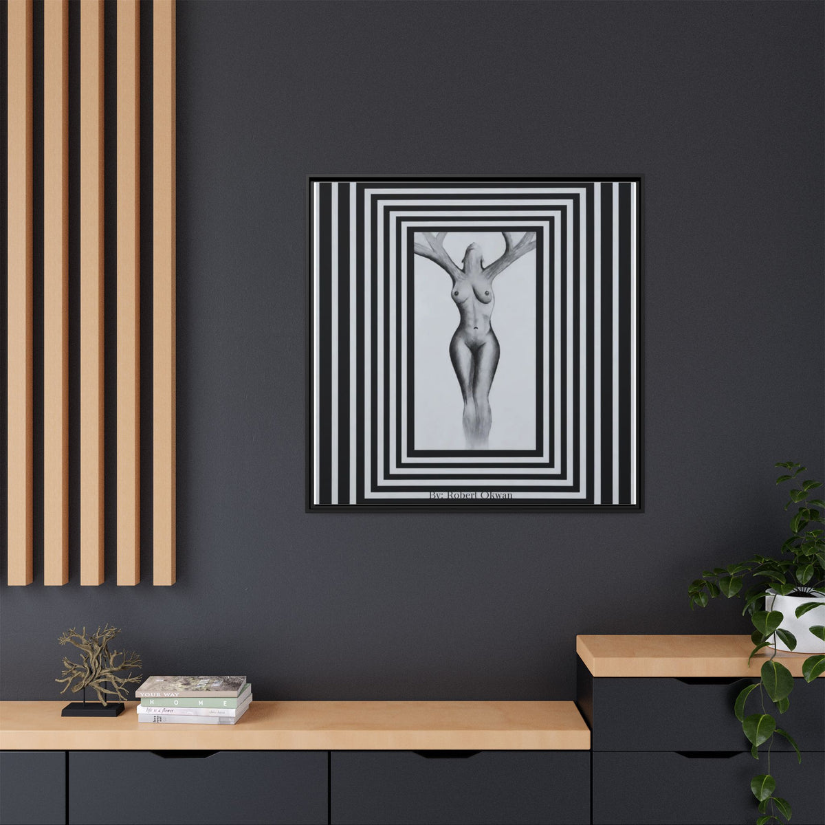 Matte Canvas, Framed (Multi-color)