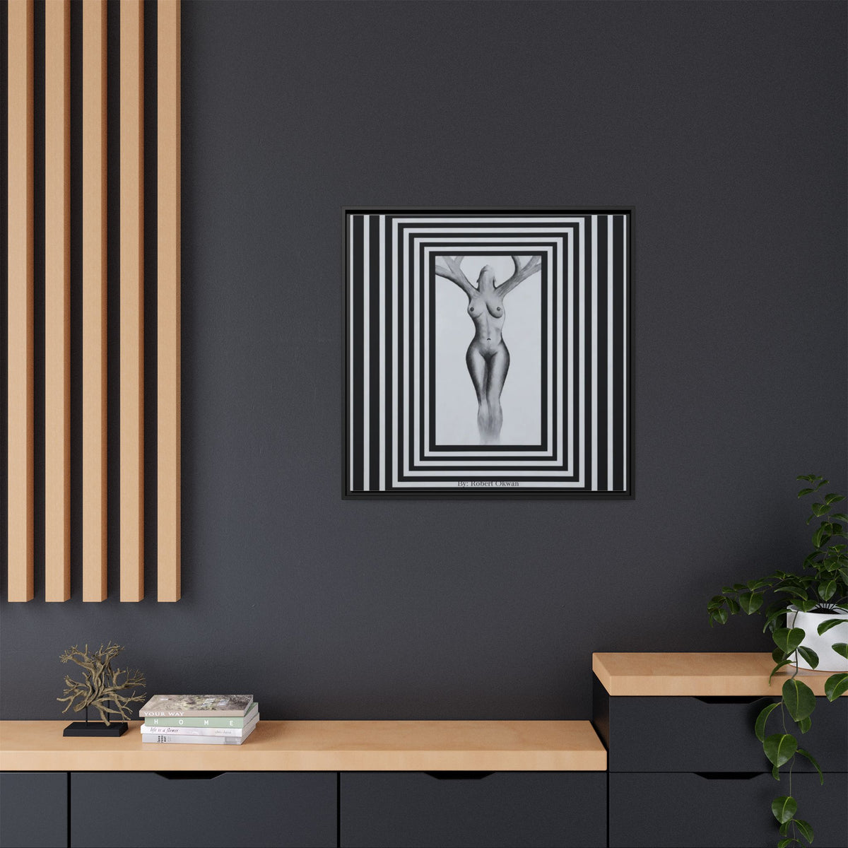 Matte Canvas, Framed (Multi-color)